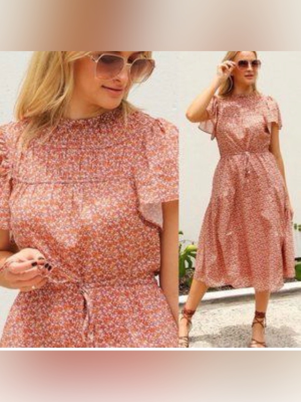 Trovata Nancy Midi Dress - canyon